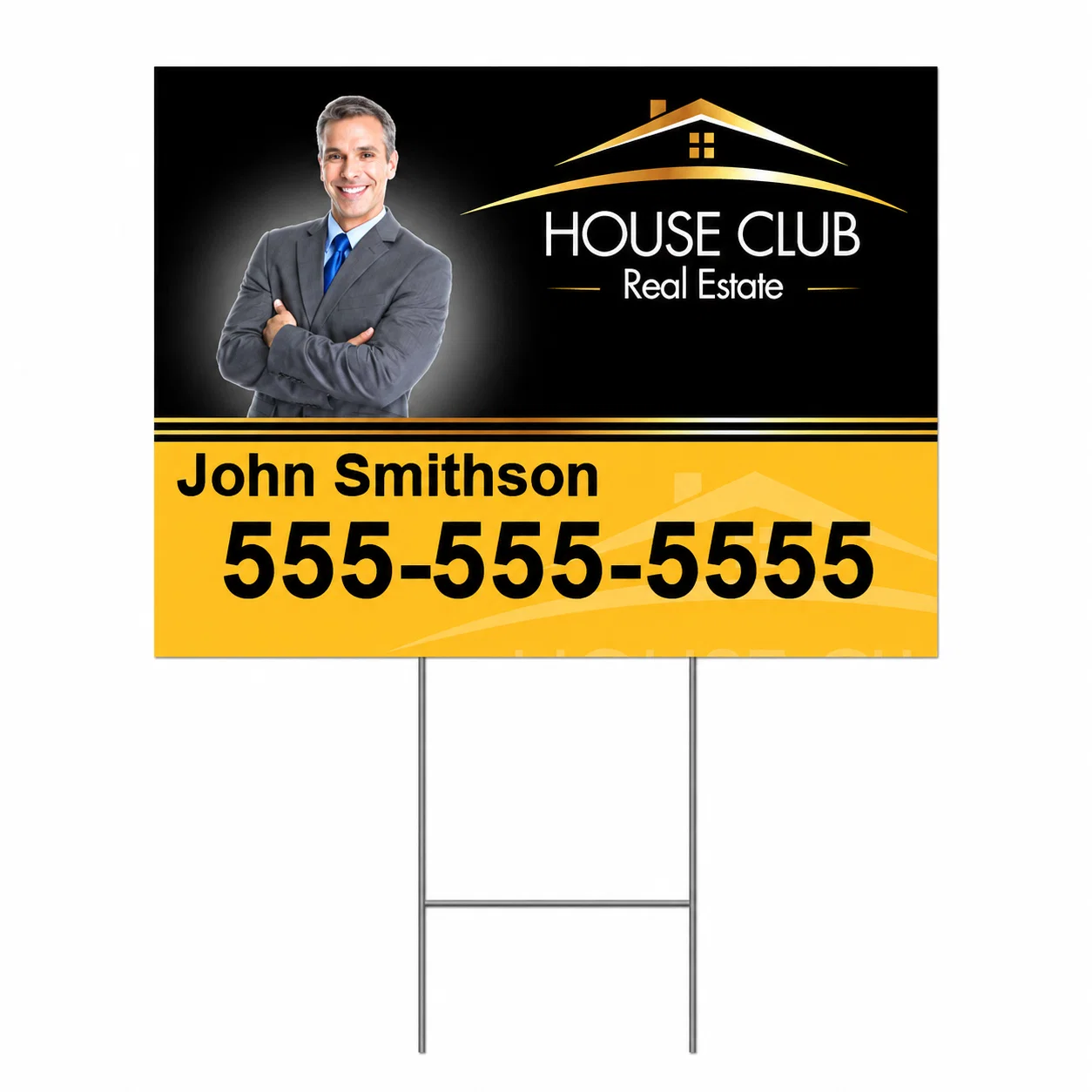 Yard Sign and H-Stake