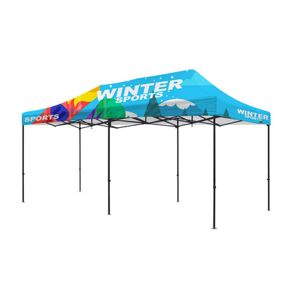 Premium Aluminum(Black ) 20' Event Tent Kit (Full-Bleed Dye Sublimation)