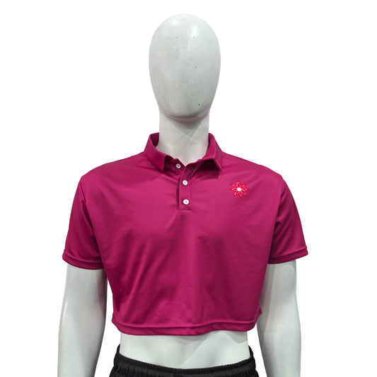 150GSM Mesh Jersey Cropped Sport Polo Shirt (Full Dye Sublimation)#500249