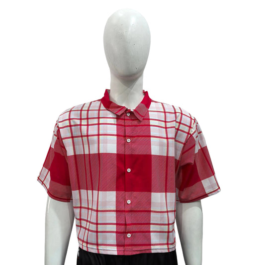 Cropped Tropical Print Shirt (Full Dye Sublimation) #500250