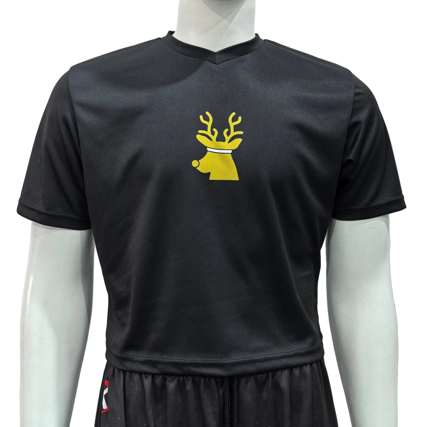 150GSM Mesh Jersey Cropped Short Sleeve V Neck (Full Dye Sublimation)#500248