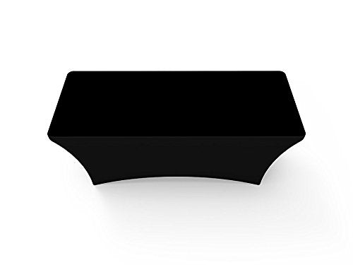 SOLID BLACK STRETCH TABLE COVERS